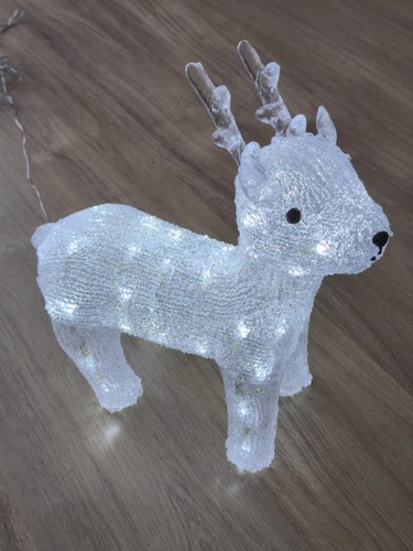 Led rentier acrylfigur - led,