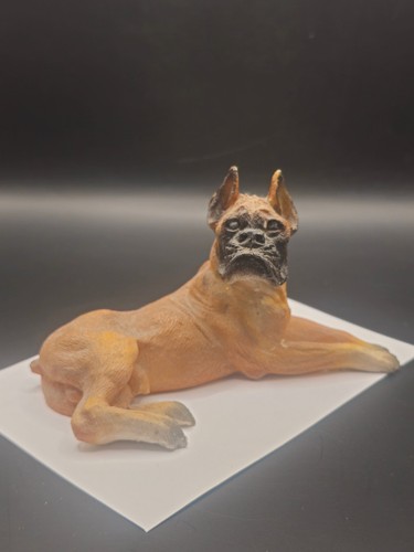 Boxer figur liegend goldfarben - boxer,
