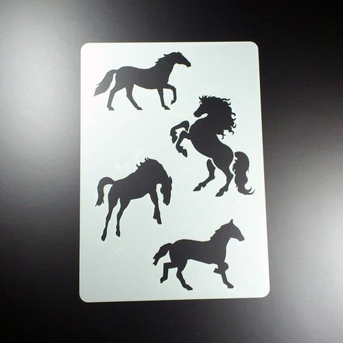 Schablone pferd hengst - pferd,