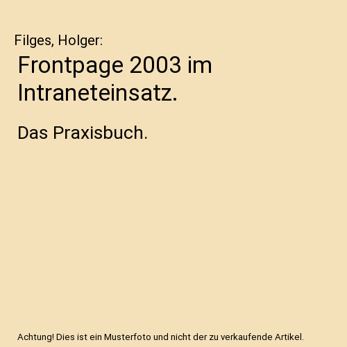 Frontpage 2003 - , im