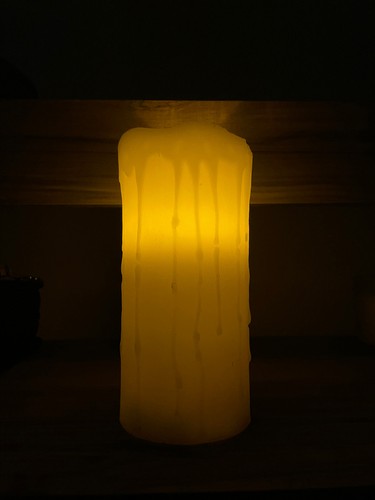 Led echtwachs kerze mit - led,