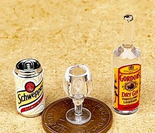 Puppenstube flasche gin - puppenstube,