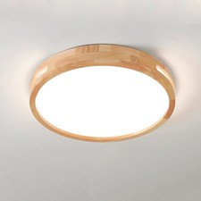 LED Deckenlampe Holz 24W 6500K
