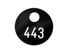 Garderobenmarken Kunststoff