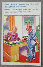 Comic Postkarte Chef Ich will