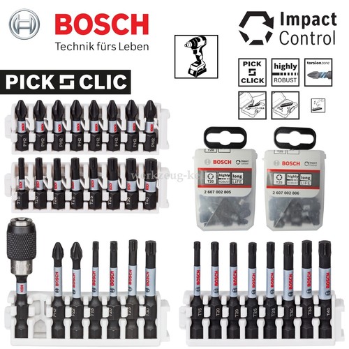 Bosch impact control bits - control,