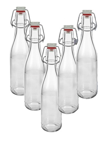 Leere glasflaschen mit - 20,