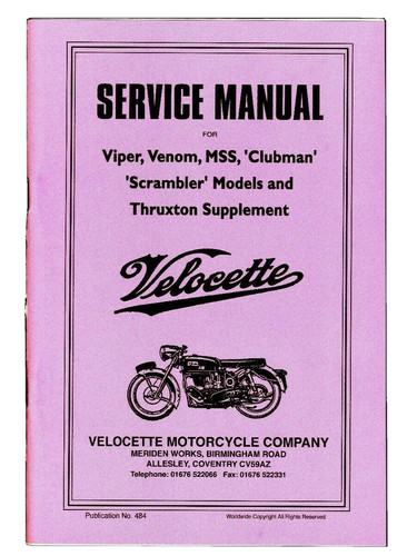 Velocette venom handbuch viper - velocette,