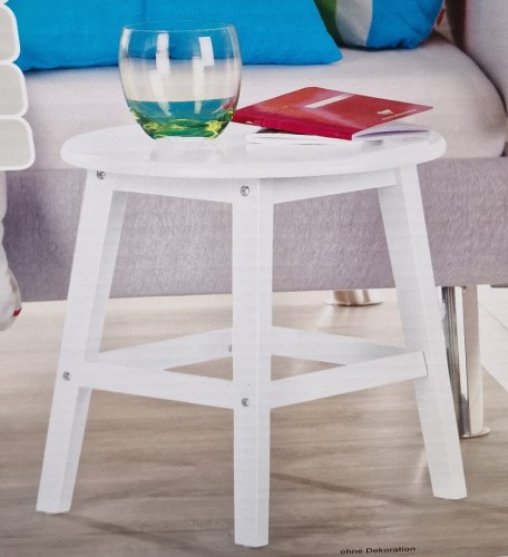 Hocker beistelltisch weiss - hocker/beistelltisch,