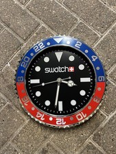 Swatch inspirierte wanduhr - swatch, 12"