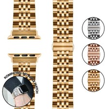 Edelstahl Metall Armband für Apple Watch SE 10 9 8 7 6 5 4 3 2 1, 38/40/41/42mm