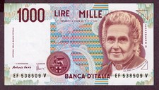 ITALIEN 1000 LIRE Banknote