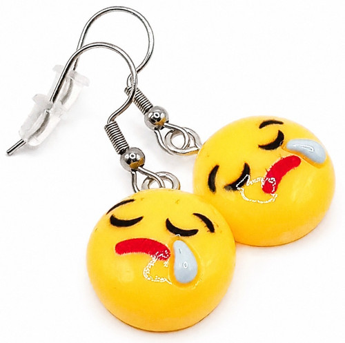 Emoji ohrringe edelstahl - emoji,
