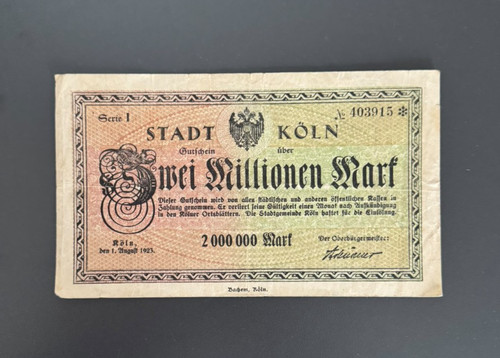 Notgeld köln millionen - 2,
