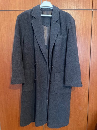 Grauer wollmantel cashmere - wollmantel, 40%