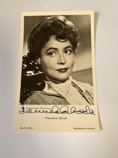 UFA Autogrammkarte Hannelore Schroth signiert original Foto Gabriele Real