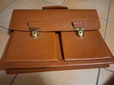 alte Aktentasche Ledertasche Lehrertasche Retro Schultasche Vintage 50er Jahre