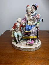 Frankenthal Ludwigsburg ? Porzellan Figur "Die gute Mutter" 19. Jh Antik ?
