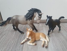 Schleich Drei Pferde Groß Liegend Fohlen 2004 2005
