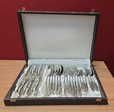 DDR Besteck Besteckkasten 24 Teile ABS Rostfrei im Koffer #195