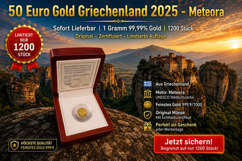 Euro gold griechenland 2025 - 50,