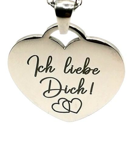 Herz anhänger kette - herz, forever