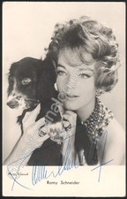 Romy Schneider signierte