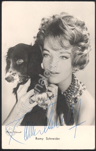 Romy schneider signierte - schneider,