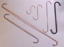 S-Haken Lackierhaken Draht verkupfert Pulverlack Strahlanlage Lackierbedarf KTL