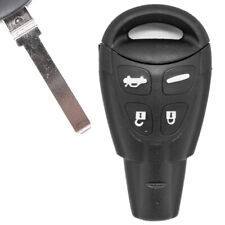 Auto Schlüssel Gehäuse Fernbedienung 4 Tasten Smartkey + NotSchlüssel für SAAB