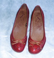 Pumps Größe 7H Leder Rot Neu