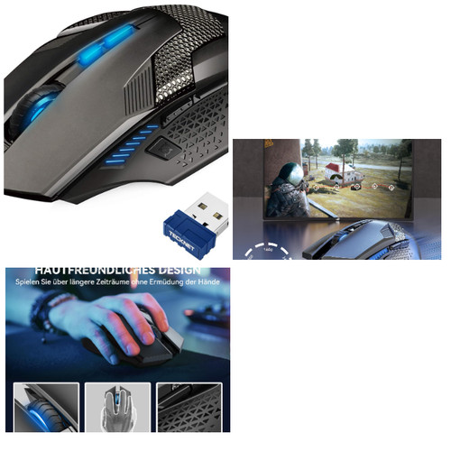 Tecknet gaming maus - maus, 2,4