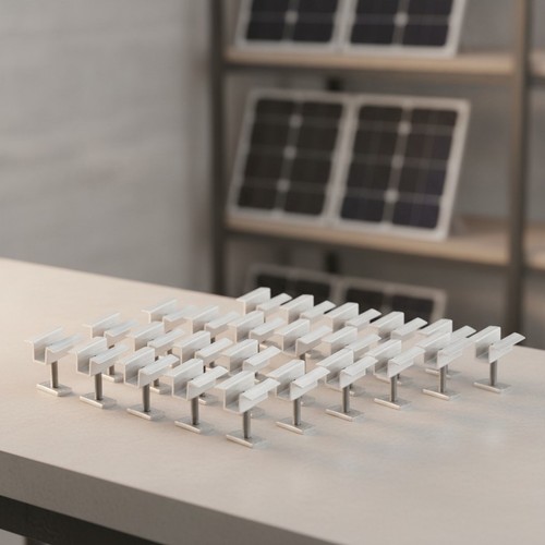 Solarmodulklemme aluminium - aluminium, pv