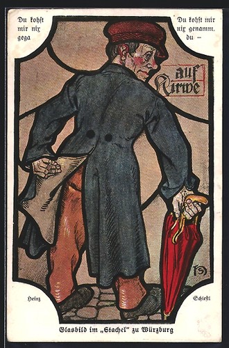 Künstler heinz schiestl - künstler-ak,