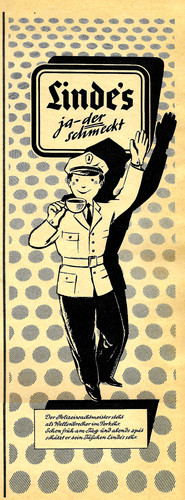 Werbung reklame 1956 linde s - werbung/reklame,