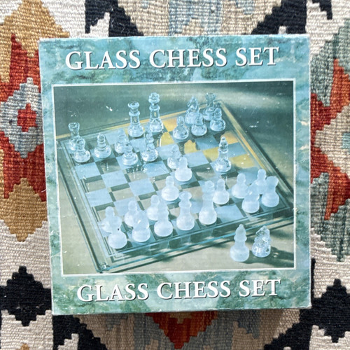 Glas schachspiel set - glas, schachspiel-set