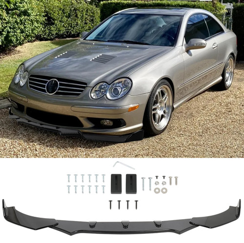 Glanz schwarz frontspoiler - schwarz,