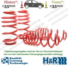 H&R Tieferlegungsfedern 35mm u.a.: Audi A5 Sportback 8TA, Bj. 2009-2017