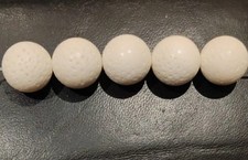  ❤️ 5 Stk. weiße Schaumkoralle Perlen poliert ca. 16 mm ❤️Hobbyauflösung ❤️ #D