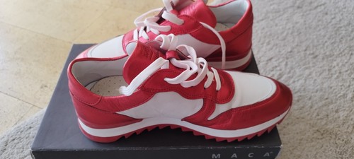 Sneaker rot weiss leder - rot,