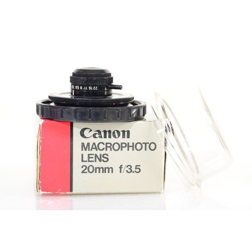 Canon 20mm 5 macrophoto - canon, fd