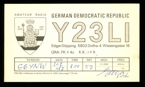 Qsl kartenradio deutschland - qsl,