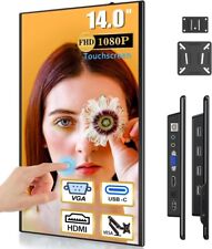 Tragbarer Touchscreen-Monitor, 14-Zoll 1080P Full HD Tragbarer Monitor, Mini-Mon