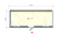 6mx2,4m Bürocontainer