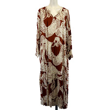 Damen Kleid Braun Weiß MILANO