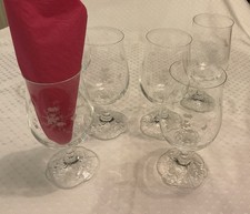 6 x Biertulpe / Bier Glas  Rosenthal Monbijou mit Blumen