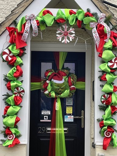 Der grinch türgirlande - grinch,
