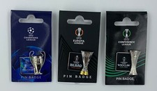 3x Pin UEFA Champions League Finale 2025 + Europa League + Conference League Set