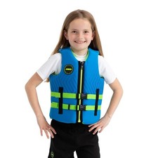 JOBE Neopren Vest Kids Kinder Schwimmweste Youth Neoprenweste Schwimmhilfe blue