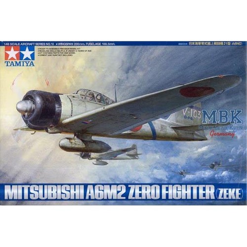 Tamiya 61016 mitsubishi a6m2 - mitsubishi,